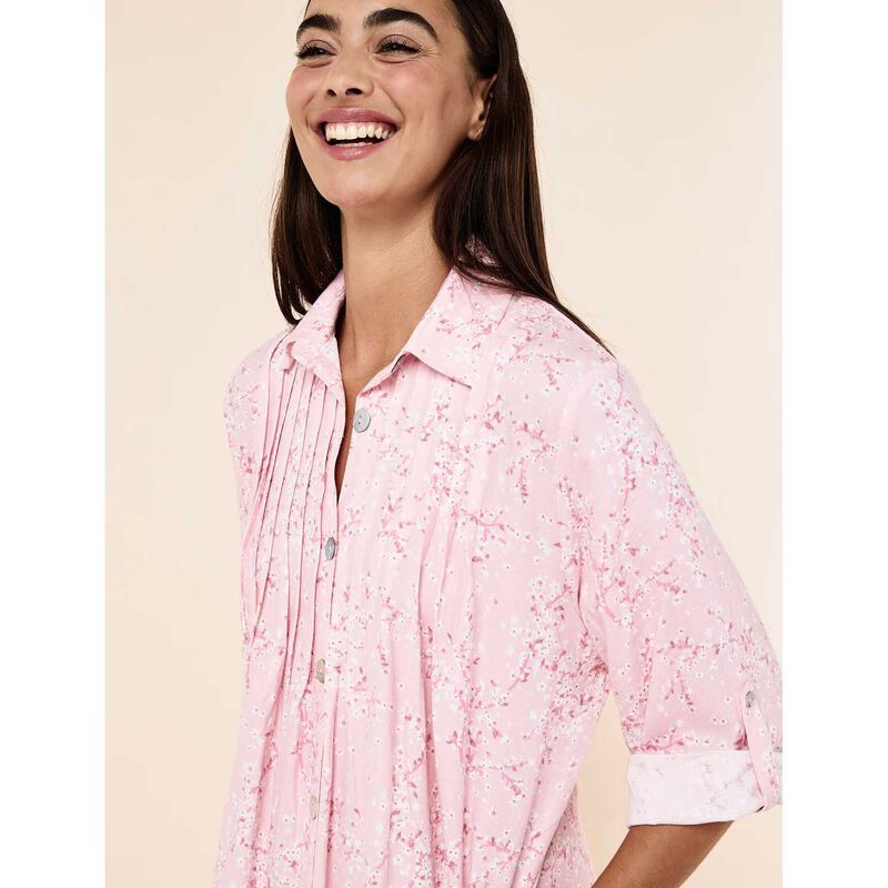 Papinelle Cheri Blossom Cosy Pleat Front Nightie image number 2